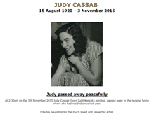 Tablet Screenshot of judycassab.com